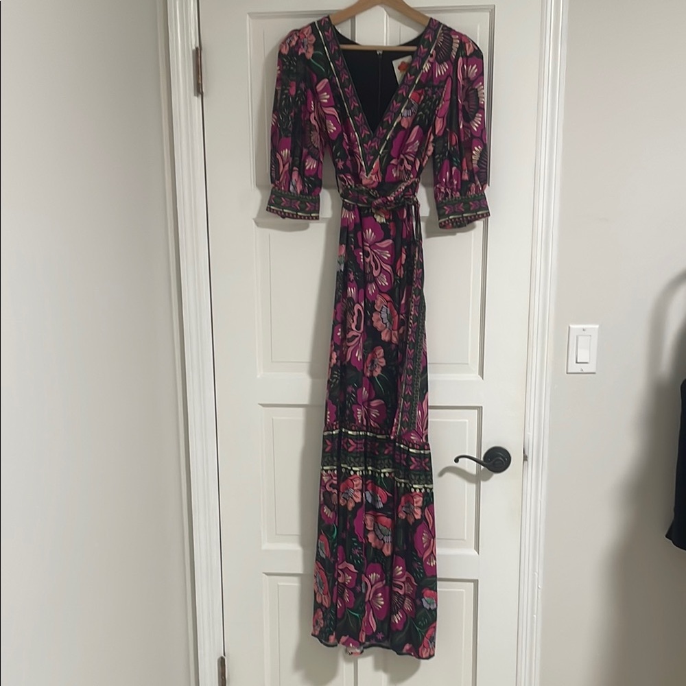 Farm Rio Flowers Garden Maxi dress - Picture 2 of 12